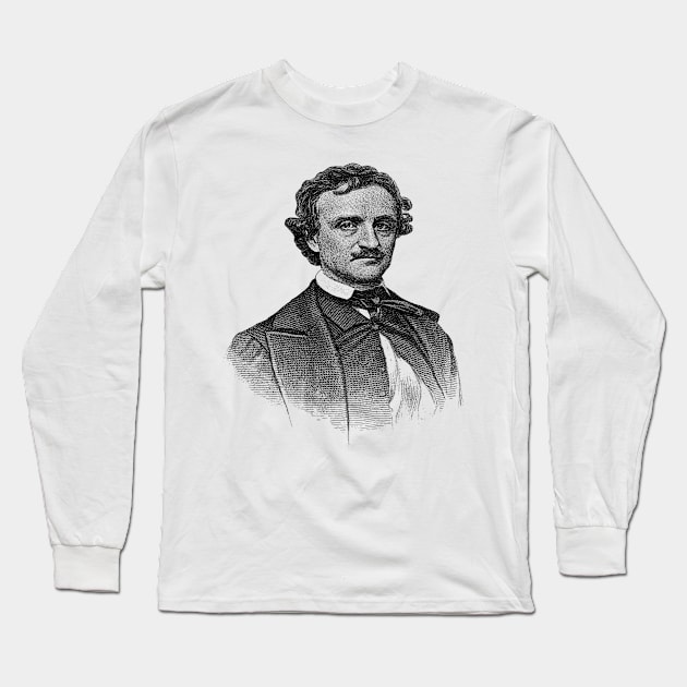 EDGAR ALLAN POE Long Sleeve T-Shirt by ZyDesign